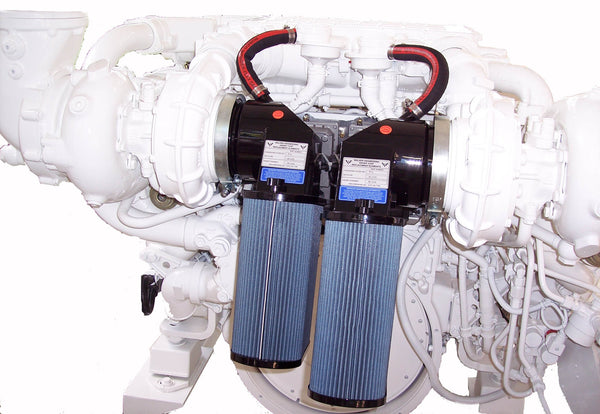EVERQUIET Air Filter Silencer -MAN 1550 Marine Engine (Part# 90-1330)