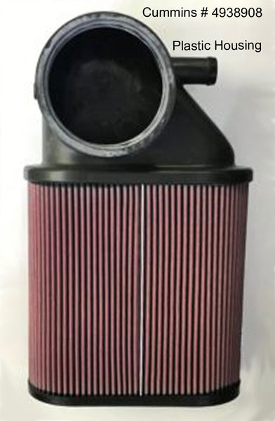 EVERQUIET Air Filter Silencer BLK -Cummins M11 Marine Engine (Part# 90-1302)