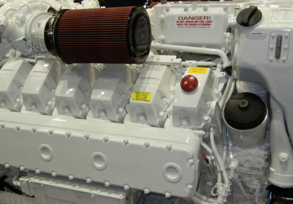 EVERQUIET Air Filter Silencer - MAN D2848 LE Marine Engine